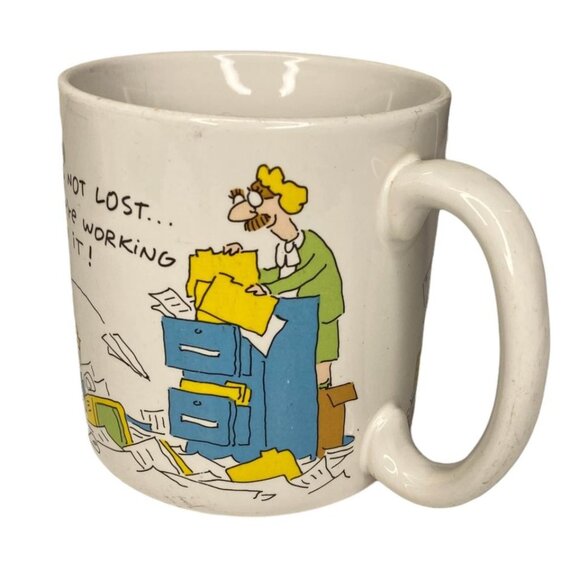 Vintage Coffee Mug Cup American Greetings Stoneware All Is Not Lost Office - Picture 5 of 8